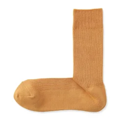 Discount Muji Chaussettes côtelées à angle droit pour homme