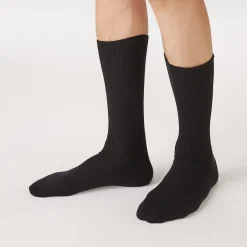 New Muji Chaussettes côtelées à angle droit pour homme