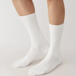 New Muji Chaussettes côtelées à angle droit pour homme