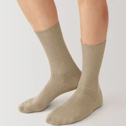 New Muji Chaussettes côtelées à angle droit pour homme