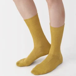 New Muji Chaussettes côtelées à angle droit pour homme