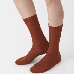 New Muji Chaussettes côtelées à angle droit pour homme