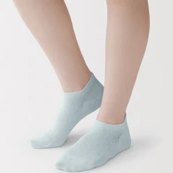 Sale Muji Chaussettes de sport en coton évacuant l'humidité pour femme