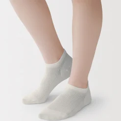 Sale Muji Chaussettes de sport en coton évacuant l'humidité pour femme