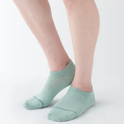 New Muji Chaussettes de sport en coton évacuant l``humidité pour femme