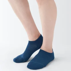 New Muji Chaussettes de sport en coton évacuant l``humidité pour femme