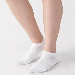 New Muji Chaussettes de sport en coton évacuant l``humidité pour femme