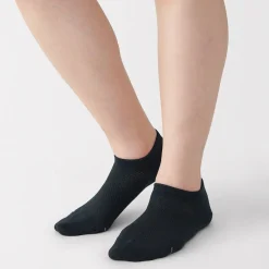New Muji Chaussettes de sport en coton évacuant l``humidité pour femme