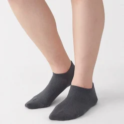 New Muji Chaussettes de sport en coton évacuant l``humidité pour femme