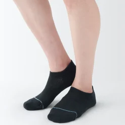 New Muji Chaussettes de sport en coton évacuant l``humidité pour femme