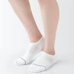 New Muji Chaussettes de sport en coton évacuant l``humidité pour femme