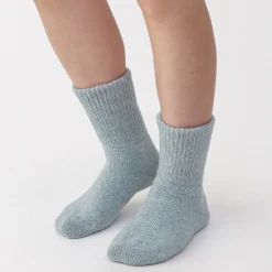 Best Muji Chaussettes d'intérieur en laine mélangée pour femme