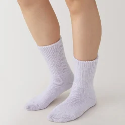 Best Muji Chaussettes d'intérieur en laine mélangée pour femme
