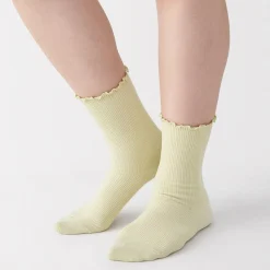 Sale Muji Chaussettes en modal mélangé à angle droit avec bord confortable pour femme