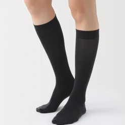 Best Muji Chaussettes montantes confortables et côtelées pour femme