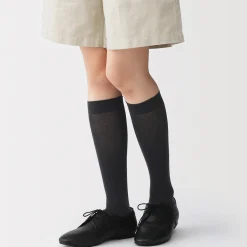 Best Muji Chaussettes montantes confortables et côtelées pour femme