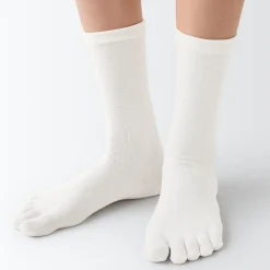 New Muji Chaussettes Tabi à 5 orteils à angle droit pour femme