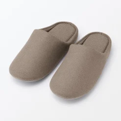 Sale Muji Chaussons mules à semelle intérieure en coton