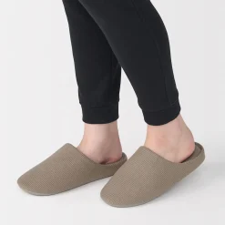 Sale Muji Chaussons mules à semelle intérieure en coton