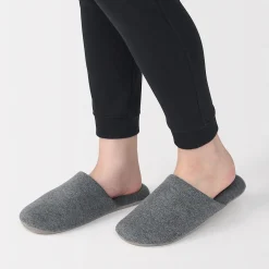 Outlet Muji Chaussons mules en coton doux
