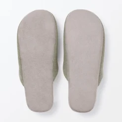 Outlet Muji Chaussons mules en coton doux