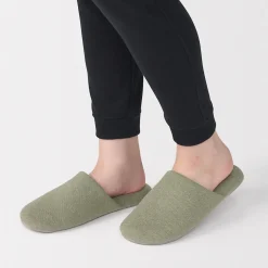 Outlet Muji Chaussons mules en coton doux