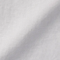 Muji Chemise à col mao en lin lavé pour homme