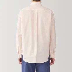 New Muji Chemise à manches longues en coton lavé homme