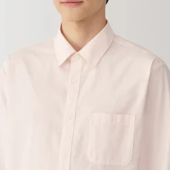 New Muji Chemise à manches longues en coton lavé homme