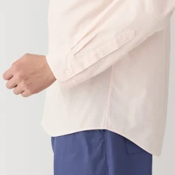 New Muji Chemise à manches longues en coton lavé homme