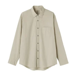New Muji Chemise à manches longues en coton lavé homme