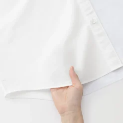 Hot Muji Chemise à manches longues en coton lavé homme