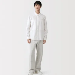 Best Muji Chemise à poche en coton biologique pour homme