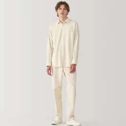 Muji Chemise en coton brossé pour homme