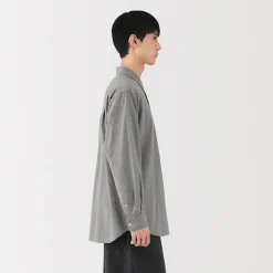 Muji Chemise en coton brossé pour homme