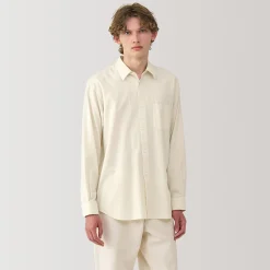 Muji Chemise en coton brossé pour homme