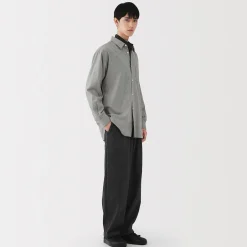 Muji Chemise en coton brossé pour homme