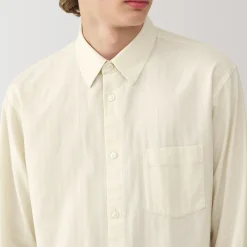 Muji Chemise en coton brossé pour homme