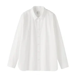 New Muji Chemise en coton délavé à mailles larges pour femme