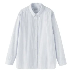 New Muji Chemise en coton délavé à mailles larges pour femme