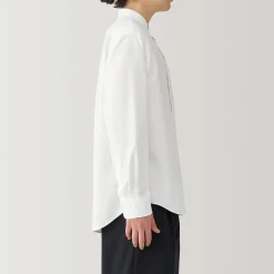 New Muji Chemise en coton Oxford lavé col officier homme