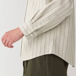 New Muji Chemise en coton Oxford lavé col officier homme