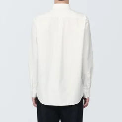 Outlet Muji Chemise en coton Oxford lavé col boutonné homme