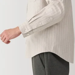 Outlet Muji Chemise en coton Oxford lavé col officier pour homme…