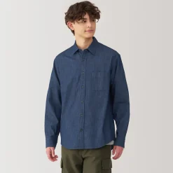 New Muji Chemise en denim pour homme