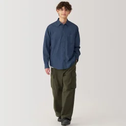 New Muji Chemise en denim pour homme