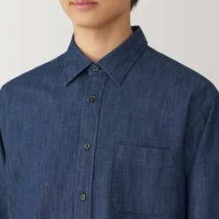 New Muji Chemise en denim pour homme