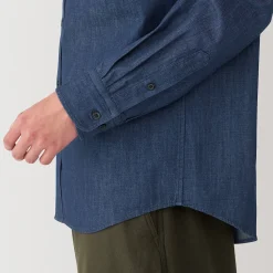 New Muji Chemise en denim pour homme