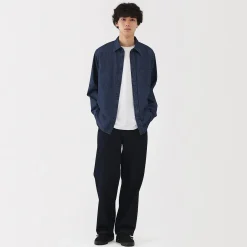 New Muji Chemise en denim pour homme