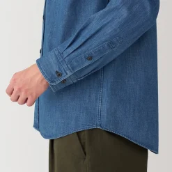 New Muji Chemise en denim pour homme
